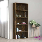 Libreria in legno 4 ripiani scaffale Noce L 40 x H 29 x H 132 cm
