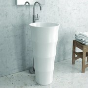 Kamalu - lavabo da terra monoblocco modello litos-l42