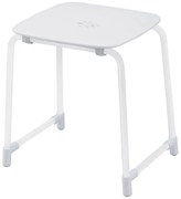 Sgabello Prima classe in alluminio bianco