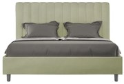 Letto contenitore da 160x190 in microfibra tč verde Agueda