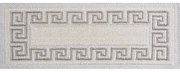 Passatoia per scale in cotone panna set da 16 pz 25x65 cm Versace Bej - Vitaus