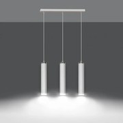 Lampadario a Sospensione in Acciaio 3xGU10 LUNA 3 da interno Colore del corpo Bianco