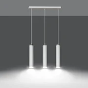 Lampadario a Sospensione in Acciaio 3xGU10 LUNA 3 da interno Colore del corpo Bianco