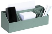Organizer verde in cartone per cancelleria Elisa Canvas Paper Laminate – Bigso