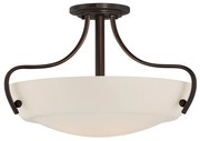 Lampadario Contemporaneo Chantilly Metallo Bronzo Palladiano 3 Luci E27