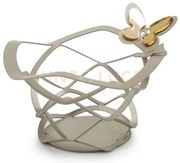 Cestino butterfly decorato sabbia in ferro e polimetilmetacrilato  ...