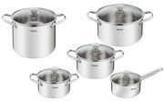 Tefal - Set di pentole 10 pz COOK EAT acciaio inossidabile