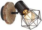 Globo 54017W-1 - Faretto da parete PRISKA 1xE27/60W/230V