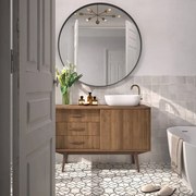 Mobile da bagno sotto lavabo Velvet marrone L 110 x H 87 x P 55 cm, lavabo non incluso