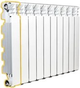 Radiatore alluminio 50 cm Nova Florida Desideryo B3 bianco