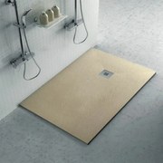 Piatto doccia filo pavimento Karen 70x110 in resina pietra tortora