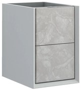 Armadietto bagno a terra Bellagio BADEN HAUS 2 cassetti P 46 x L 35 x H 48 cm bianco