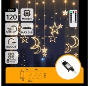 Aigostar - Catena luminosa LED natalizia da esterno 120xLED/6W/230V/8 funzioni 3x0,6m IP44 bianco caldoDO