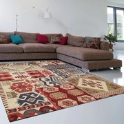 Tappeto Modern kilim orientale in acrilico multicolor, L 230 x L 160 cm