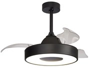 Ventilatore da soffitto Coin trasparente, Ø 43 cm, CCT, dimmerabile, MANTRA IP20