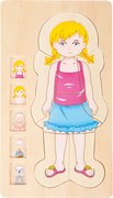 Puzzle di legno - Anatomia della ragazza Emma