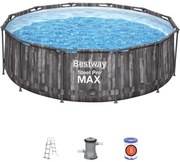 Piscina tonda 366xH100 fuori terra steel pro max Bestway 5614X + pompa e scaletta