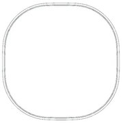 Specchio con illuminazione integrata bagno irregolare Norma L 75 x H 75 x P 3.5 cm bianco e trasparente