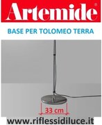 Artemide ricambio Tolomeo terra, base e asta