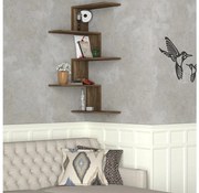 Mensola angolare CANIKO 109x51,5 cm marrone