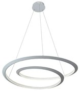 Lampadario LED moderno Up bianco Ø82cm, luce naturale 7380 lumen, NOVECENTO