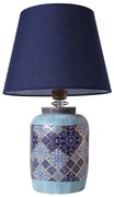 Lampada da tavolo RAMZES 1xE27/40W/230V blu