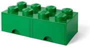 Contenitore verde con 2 cassetti - LEGO®