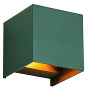 Lampada da parete per esterni verde scuro con LED IP54 - Edwin