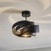 Plafoniera soffitto Vento Domiluce, dimmerabile, Nero, Soggiorno / Sala da pranzo, Metallo, Moderno, Plafoniera