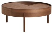 Woud - Arc Coffee Table Ø89 Walnut Woud