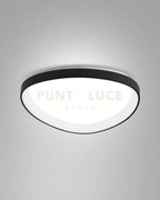 Quirk plafoniera led nera d.60cm a led cct 2700k - 3200k - 4000k- ...