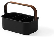 Organizer da bagno nero in plastica riciclata Bellwood - Umbra
