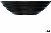 Ciotola Luminarc Harena Zuppa 20 cm Nero Vetro (24 Unità)