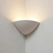 Applique da Parete Angolare E14 in Gesso Pitturabile