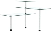 Scaffale Da Cucina Angolare A 3 Livelli Vetro Temperato /