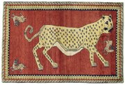 Gabbeh Tappeto 210x140 Rosso (Iran) Annodato A Mano