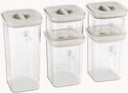 Set di 5 barattoli Cream