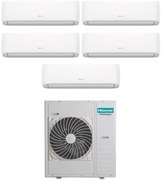 Condizionatore Penta Split Hisense Hi-Comfort 9+9+9+9+12 con 5AMW125U4RTA R-32 Wi-Fi Integrato