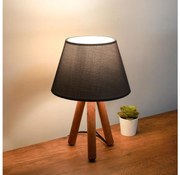 Lampada da tavolo AYD 1xE27/40W/230V marrone/nero