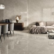 Piastrella da pavimento e rivestimento interno 120 x 120 cm Sp. 9 mm rettificato Eternal in gres porcellanato lucido taupe traffico medio forte (pei 3/5) 1.44 mq