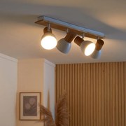 Faretto decorativo senza fonte luminosa VENOSA in ferro beige E14 INSPIRE 4 luci