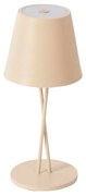 Lindby - Janea Cross Portable Lampada da Tavolo Dim. IP54 Beige Lindby