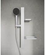 Asta doccia IDEAL STANDARD Alu+ quadrato in alluminio cromo L 60 x  P 15.7 cm