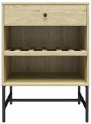 Mobile da vino in pino naturale per 6 bottiglie, 60x83 cm Tamlin - Støraa