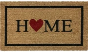 Zerbino in cocco naturale mis. 70X40 con stampa Home cuore