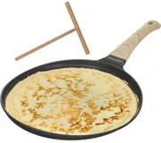 Padella crepes 28 cm con spatola Crepes Magie grigia