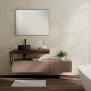 Specchio con illuminazione integrata bagno rettangolare Lumea L 100 x H 75 x P 4 cm nero