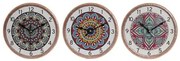 Orologio da Tavolo Home ESPRIT Ceramica Mandala 16 x 1 x 16 cm