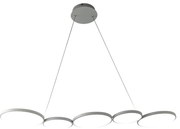 Lampadario LED a sospensione con filo OLYMPIA 5xLED/10W/230V grigio
