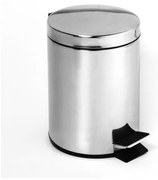 Cestino 30 x 65 cm in acciaio inossidabile, finitura argento